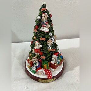 Bradford Exchange shih tzu Christmas‎ Tree